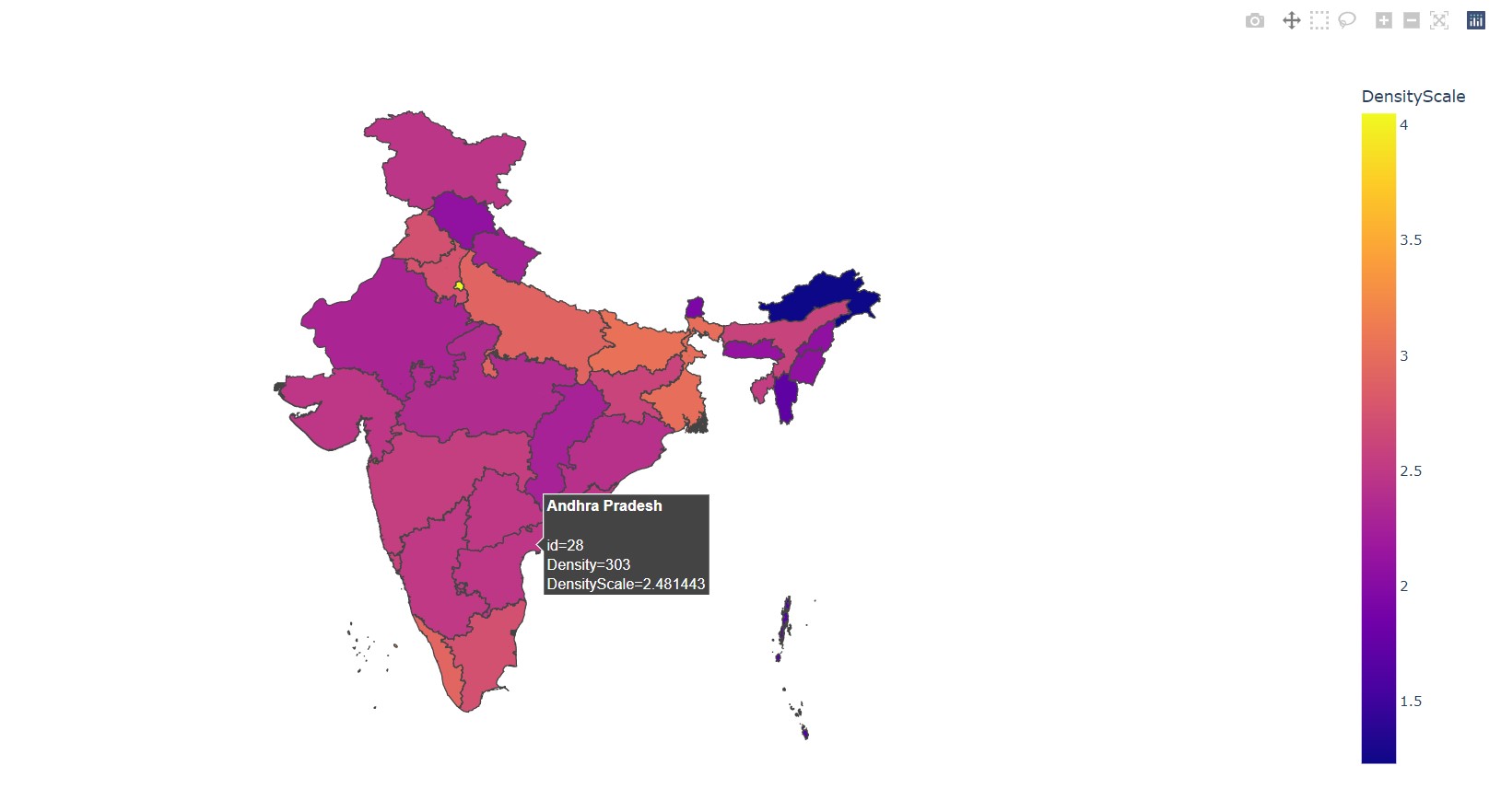 Population density visualization